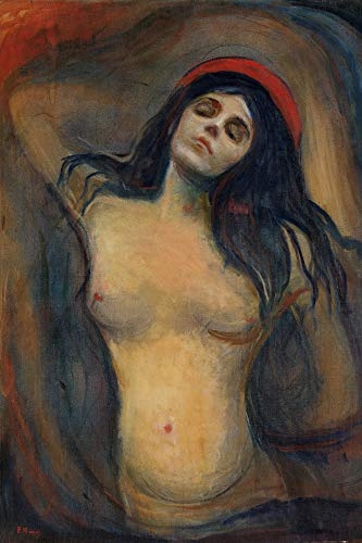 1art1 Edvard Munch XXL Poster Madonna, 1894-1895 Plakat | Bild 120x80 cm