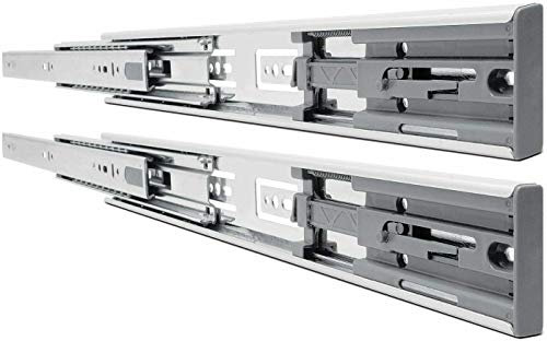 New Heavy Duty 40 kg Soft Close Full Extension Drawer Slide Ball Bearing Runner Full Extension 1 Pair (250mm (10))