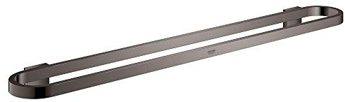 Handtuchhalter, 60 cm, Glasablage mit kratzfester Grohe Starlight-Oberfläche, 60 x 8 x 3 cm, Graphitgrau (Referenz: 41056A00)
