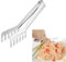 Telituny Pinzas para Servir Espaguetis, Pinzas para espagueti de acero inoxidable con forma de peine, herramienta de cocina con Clip para Pasta y fideos, 22x4x2,5 cm/8,66x1,57x0,98 pulgadas