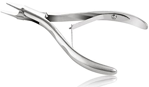 Feine Nagelzange für eingewachsene Nägel, Eckenzange aus Edelstahl,13 cm