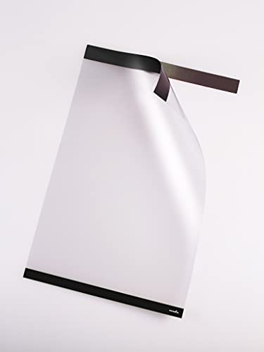 PosterFix A0 Vertical Porte-affiche avec cadre adhésif amovible et fermeture magnétique, pochettes et cadres pour posters, affiches, murs et vitrines Lot de 2 unités (noir).