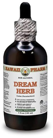 Hawaii Pharm Europe Traumkraut (Calea Zacatechichi) Pulverisiertes Blatt und Stängel ALKOHOLFREI Flüssigextrakt Glyzerit 120 ml