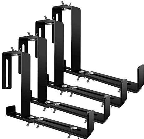 Pflanzkastenhalterung, Blumenkasten-Halterung, verstellbare Fensterkasten-Halterungen für Terrasse, Garten, Zaun, Pergola, Balkon