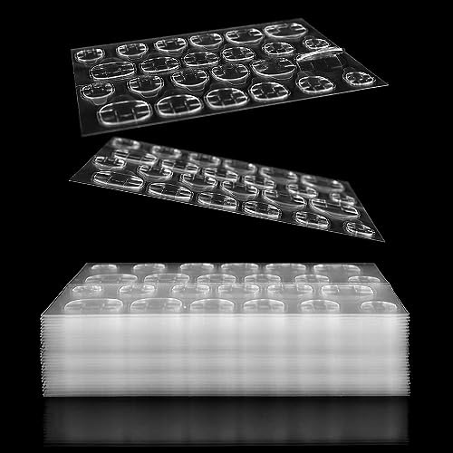 80 Blatt/1920 Stk, Nagel Klebepads,Transparent Nagelkleber Pads, 6 Größen | Klebelaschen Ultradünne,Wasserdichte für Hochzeiten,Festivals,Nagelstudios,DIY-Nagelkunst,Maniküre Wettbewerbe