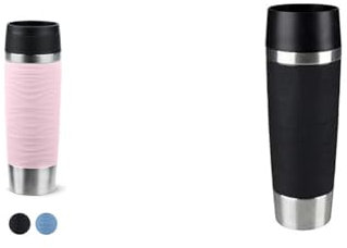 Emsa N20227 Travel Mug Wave Isolierbecher 0,5 Liter & 515615 Travel Mug Classic Grande | 500ml | Thermobecher
