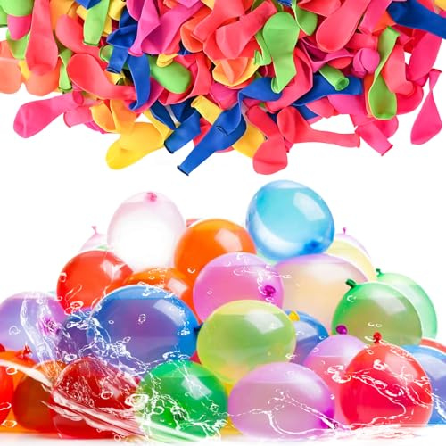 Tigvio 1000 Stück Wasserbomben, Bunt Wasserballons Set