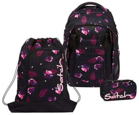 Match Mystic Nights Schulrucksack Set 3tlg. inkl. Schlamperbox und Sportbeutel