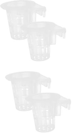 Mipcase 4pcs Aquarium Hanging Plant Holder Fish Tank Plant Pot Water Support Root Circulation Decorative