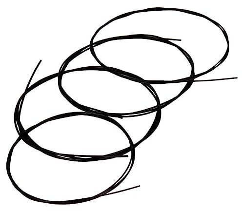 ULDIGI Nylon-Ukulelensaiten 4er-Set Schwarz Langlebigkeitsfreundliche Saiten für Saiten