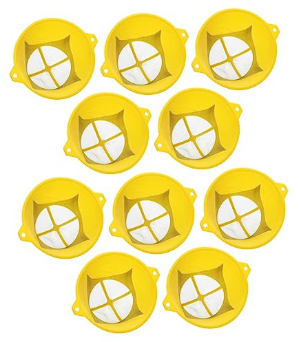 HOMOCONO Imbuto Filtro a Rete Per Vernice in Metallo Set Da 10 Pezzi Imbuto Per Pittura a Olio Filtro Per Vernice Leggero e Portatile Per Vernici Spray e Rivestimenti Industriali
