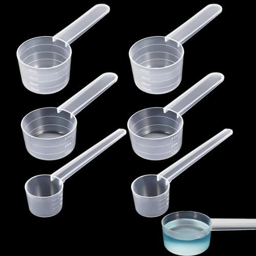 6 Stück Messlöffel,Transparent Kunststoff Dosierlöffel Mit Skala,Enthält5g,15g,20g Plastik Dosierlöffel,Proteinpulver Kaffee Messlöffel,Dosierlöffel Für Kaffee, Milchpulver,Messung,Backen,Kochen | 15g,20g Plastik Dosierlöffel,Proteinpulver Kaffee Messlöffel,Dosierlöffel Für Kaffee, Milchpulver,Messung,Backen,Kochen