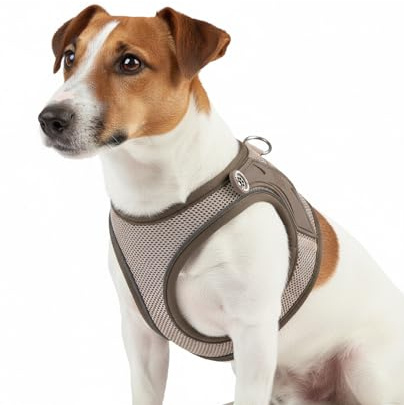Max & Molly Hundegeschirr Matrix 2.0 Sand/S als Air Vest Geschirr, Step-In Geschirr mit Gotcha! Smart ID, Außenseite aus leichtem Air Mesh Material - Komfort für deinen treuen Begleiter