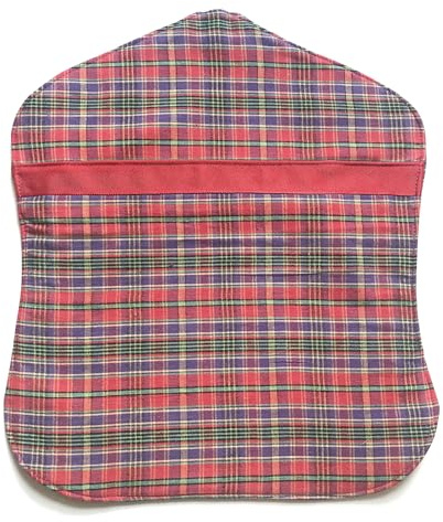 Large Peg Bag. Fully Lined. Strong Costruction. Made to A High Standard in The UK. with 360 Degree Rotating Wooden Hanger Hook. (Tartan)