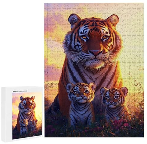 Puzzle 1000 Teile Erwachsene Der Tiger, Impossible Klassische Jigsaw Puzzles 75 x 50cm, Geschicklichkeitsspiel für die ganze Familie, Puzzle farbenfrohes Legespiel Home Dekoration Geschenk k-535