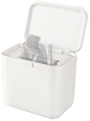 ReBorn Recycled SquishBin 20L Soft Plastics Bin Kitchen Made in UK - Stone | Compresses up to 20L of soft plastic bags, cupboard hook mount, rear carry handle, made from 100% recycled plastic