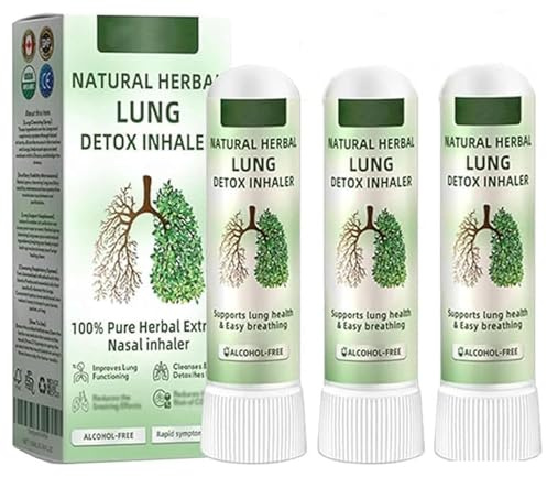 CalmDerm Inhalateur - Inhalateur à base de plantes CalmDerm, inhalateurs nettoyants pulmonaires à base de plantes, inhalateurs nasaux naturels, inhalateurs nettoyants à base de (3)