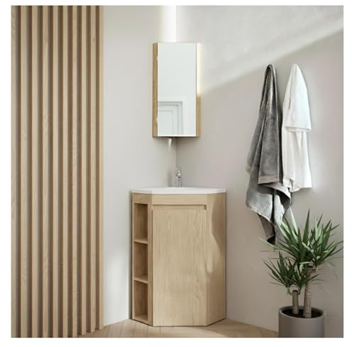 MOB-IN Mobile singolo lavabo angolare Sorrento, 45 cm