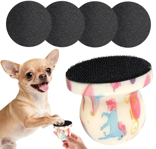 Lime à ongles canine 4 feuilles abrasives remplaçables manche en bois | Grattoir lime à ongles pour chat pour chats chiots grandes races soins doux des griffes toilettage coupe limage