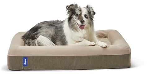 Casper Dog Bed, Plush Memory Foam, Small, Sand