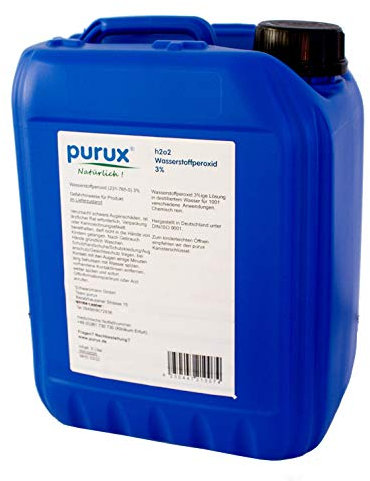 purux Wasserstoffperoxid, H2O2-3% 5 Liter laborgeprüft