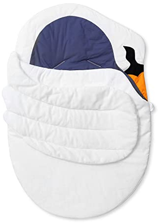 SONARIN Antipatadas Saco de Dormir para Bebé,100% Algodón Manta Envolvente para Bebé Manta de Cochecito Bebé Mantas Usable Súper Suave y Cálido para Recién Nacido 0-18 Meses(Cisne)
