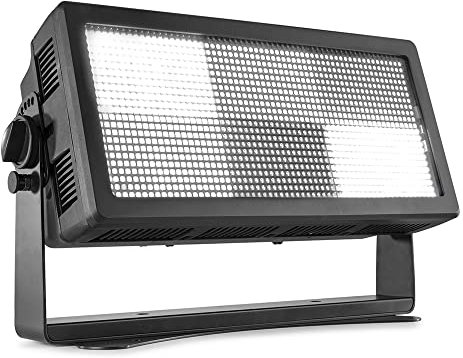 BeamZ Professional BS1500W Stroboscope LED - Blanc, 1320 LEDs 12 Segments, IP65, Modes DMX, Autonome et Maître/Esclave, Programmes Automatiques, avec Affichage LED, Idéal pour Animer vos Soirées