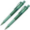 FABER-CASTELL 205015 - Kugelschreiber Poly Ball View grün, 2 Stück, mit auswechselbarer XB Mine, dokumentenecht