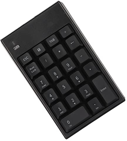 Bewinner Tastierino Numerico Wireless, Tastierino Numerico Portatile 22 Tasti, Tastiera Numerica Esterna Sottile, Tastiera Contabile Finanziaria Silenziosa per Computer PC Portatile