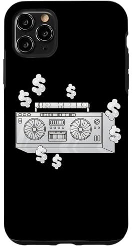 Hülle für iPhone 11 Pro Max Dollar Boom Box 70er 80er 90er Y2K Ghetto Blaster