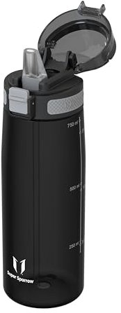 Super Sparrow Borraccia - 750ml - TouchSip Sportiva Bottiglia - Tritan Senza BPA, a Prova di Perdite - Borracce con Cannuccia Ideale per Scuola e Sport