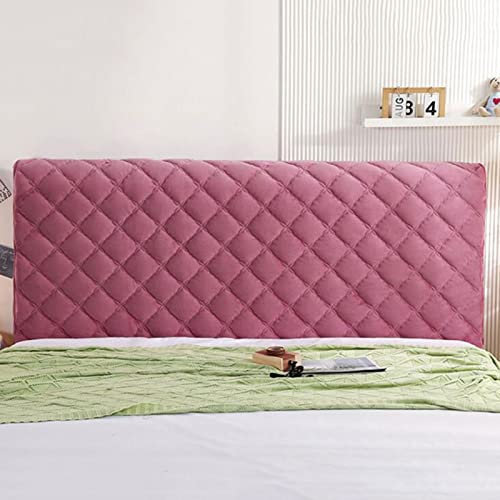 Generisch Bett kopfteil bezug Kopfteilbezug für Einzel- und Doppelbett All-Inclusive-Kopfteilbezug aus gestepptem Leder mit Rückenlehne staubdicht für Holzbett Schlafzimmerdekoration Beige-150 cm