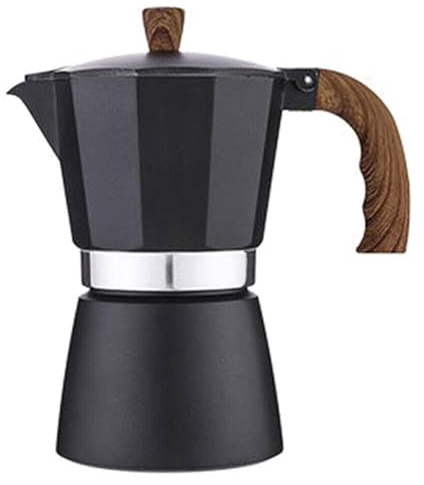 Cuisinière à bec en alliage d'aluminium – Pot portable, pot à expresso, pot de camping | Pot à italien classique avec poignée anti-brûlure, percolateur Cafetiera pour Latte Cappuccino M