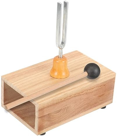 Hoement Stimmgabel Set Mit Resonanzkasten Und Holzhammer Klangtherapie Instrument Für Yoga Meditation Physikalisches Experimentieren Und Akustische Schulung