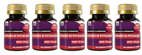 Ioduro Di Potassio 1825 Compresse Iodio 150 mcg | 1 Compressa al Giorno | Senza Glutine e Lattosio | non di origine animale
