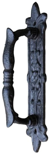 Barn Door Handles European-Style Heavy Duty Retro Cast Iron Antique Door Knobs for Gates Garages Sheds Home Personal Tools