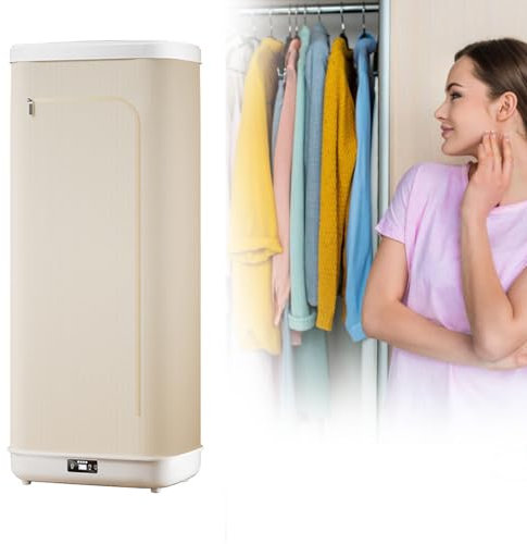 MESCXTY Fer à Repasser Vapeur Automatique Portable 1000 W, avec télécommande, sèche-Linge électrique, Circulation d'air Chaud à 360 °, minuterie Intelligente de 240 Min