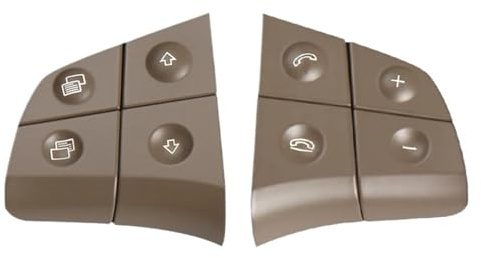 BGRVCKS Lenkrad-Schaltwippen Multifunktions-Lenkradschalter-Set Für Mercedes Für Benz W164 W245 W251(Modell A Beige)