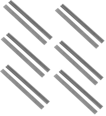 Operitacx Lot De 10 Lames De Rabot Électrique En Acier Rapide Hss 82x5,5x1,1 Mm, Compatible Raboteuses Portatives ’établi, Usage Unique Pour Travail Précis Du Bois
