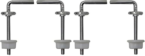 Cornat WC-Sitz-Scharnier mit Befestigung, Messing füre, 1 Stück, verchromt, TEC364897 (Packung mit 2)