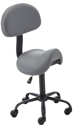 LQVAIPT Sgabello da sella Sedia girevole pneumatica regolabile in altezza for salone, spa e massaggi(A2)