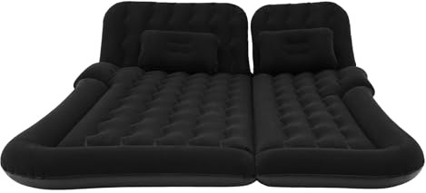Materasso ad aria per auto SUV, con pompa ad aria elettrica, floccato e PVC, extra large (174 x 126 cm), portata fino a 300 kg, 6 camere d'aria, comodo materasso per auto, per campeggio, viaggi su