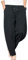 G-LIKE Herren Damen Haremshose Aladinhose - Chinesisch Retro Stil Weite Beine Yogahose Pilates Kampfsport Kung Fu Tai Chi Thailändisch Freizeit Knickerbocker Ausgeleiert Training Hose (Schwarz, M)
