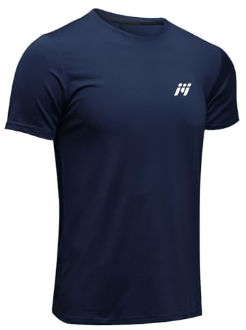 MEETWEE sporttröja för män, löpartröja kortärmad mesh funktionell tröja andningsaktiv kortärmad tröja sporttröja träningströja för män