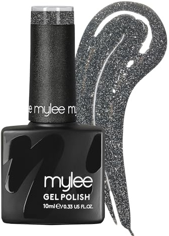 Mylee Reflective Gel Nail Polish 10ml [GoLightly] UV/LED Soak-Off Nail Art Manicure Pedicure for Professional, Salon & Home Use [Spotlight Range] - Long Lasting & Easy to Apply