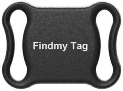 Dawafit Mini GPS Tracker 2.4G Localizador WiFi de Bajo Consumo Coche Mascotas Airtags Buscador Inteligente Buscador de Llaves Posicionamiento AplicacióN Findmy Tag (Negro)