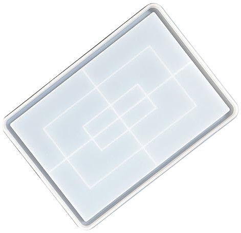 SHINEOFI Molde Para Bandejas De Epoxi Molde Rectangular Para Hacer Manualidades
