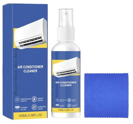 Pulitore per Unità Condizionatore | Detergente Spray AC 100ml - Rimuovi Odori Aria Condizionata,Casa, Appartamento, Ufficio, Soggiorno, Camera da, Hotel
