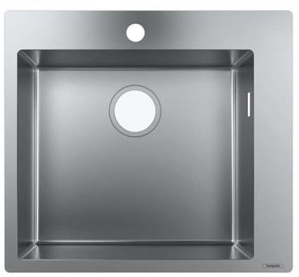 hansgrohe Küchenspüle, Einbau 450 mm für 600 mm Unterschrank, edelstahl