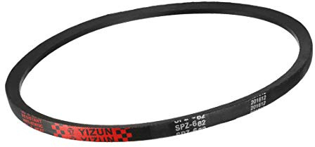 sourcing map SPZ-662 Drive V-Belt Industrial Power Rubber Transmission Belt 662mm Pitch Girth 10mm Width 8mm Height